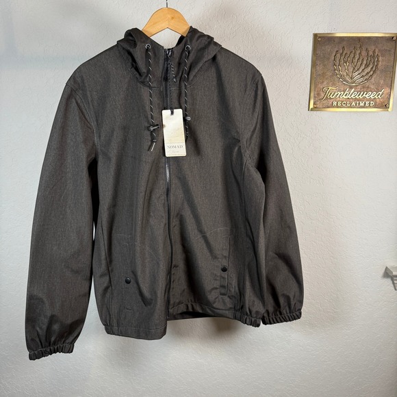 Nomad Other - NOMAD Men's Charcoal Gray Full Zip Hooded Lightweight Jacket Size S